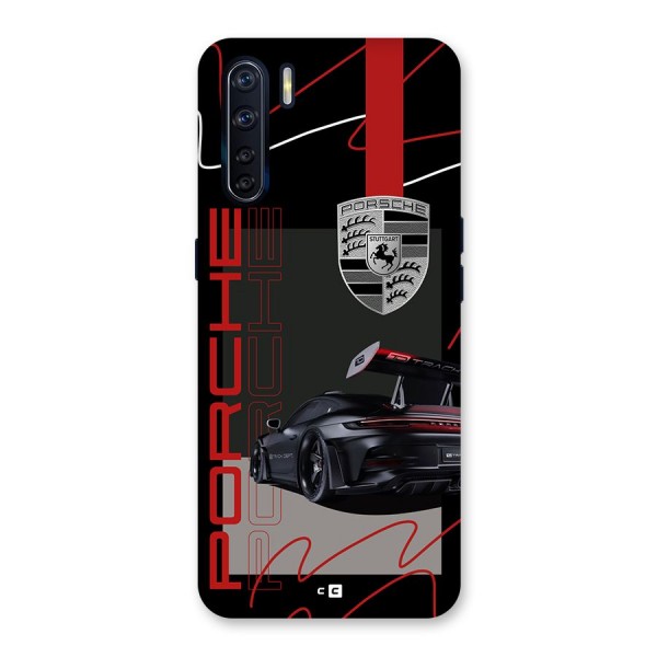 Classy Black Supercar Back Case for Oppo F15