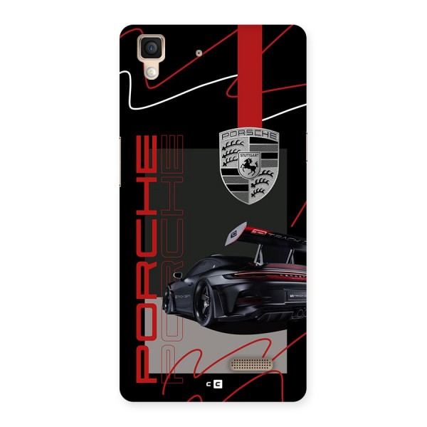 Classy Black Supercar Back Case for Oppo R7