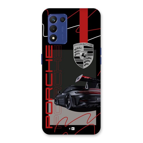 Classy Black Supercar Back Case for Realme 9 5G Speed