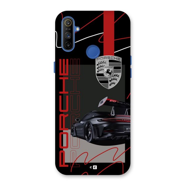 Classy Black Supercar Back Case for Realme Narzo 10A