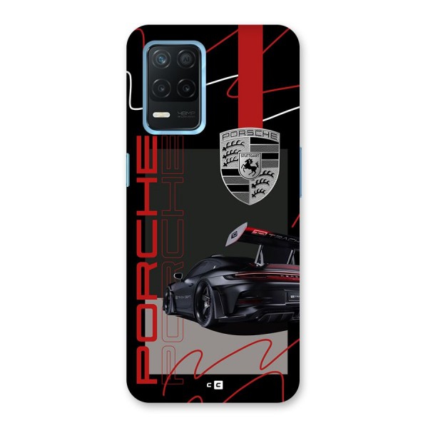 Classy Black Supercar Back Case for Realme Narzo 30 5G