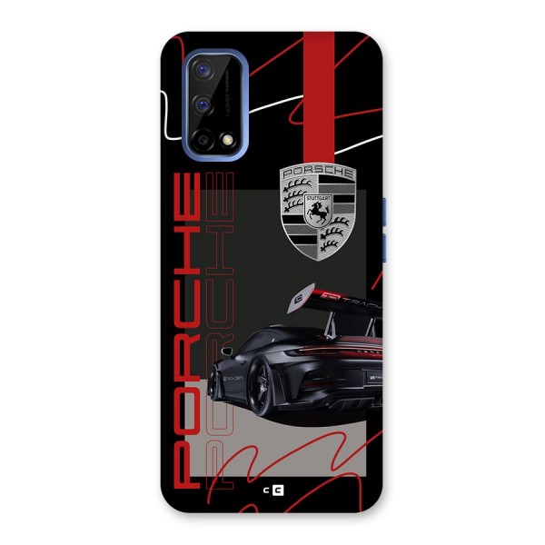 Classy Black Supercar Back Case for Realme Narzo 30 Pro