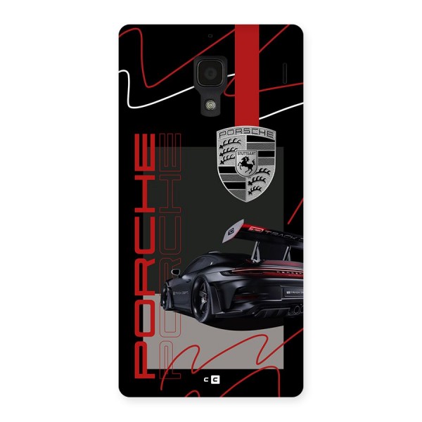 Classy Black Supercar Back Case for Redmi 1s