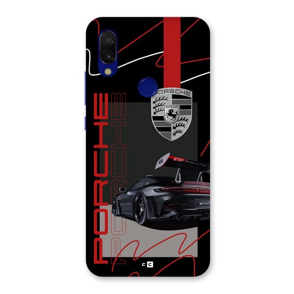 Classy Black Supercar Back Case for Redmi 7
