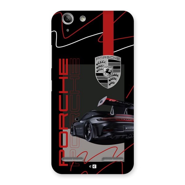 Classy Black Supercar Back Case for Vibe K5