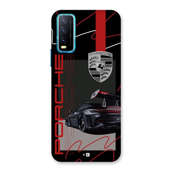Classy Black Supercar Back Case for Vivo Y20i