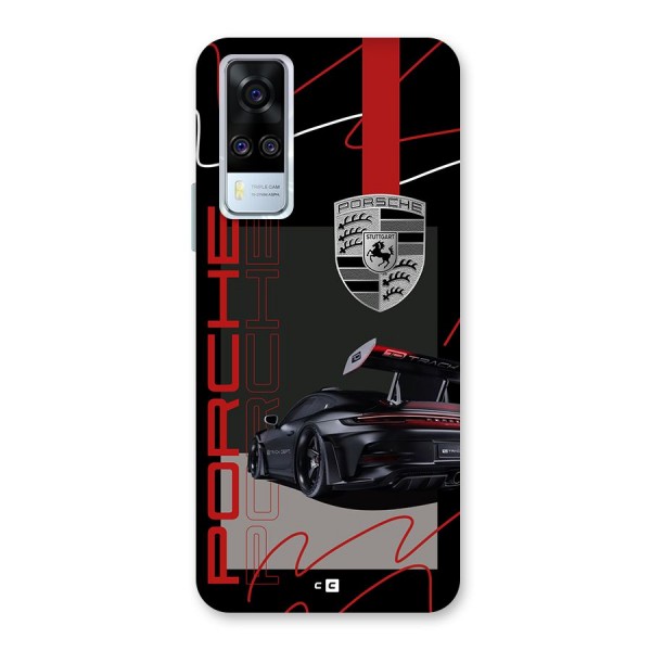 Classy Black Supercar Back Case for Vivo Y51A