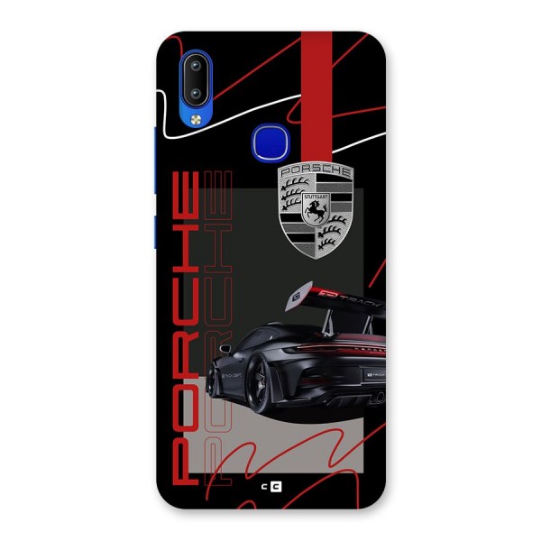 Classy Black Supercar Back Case for Vivo Y91