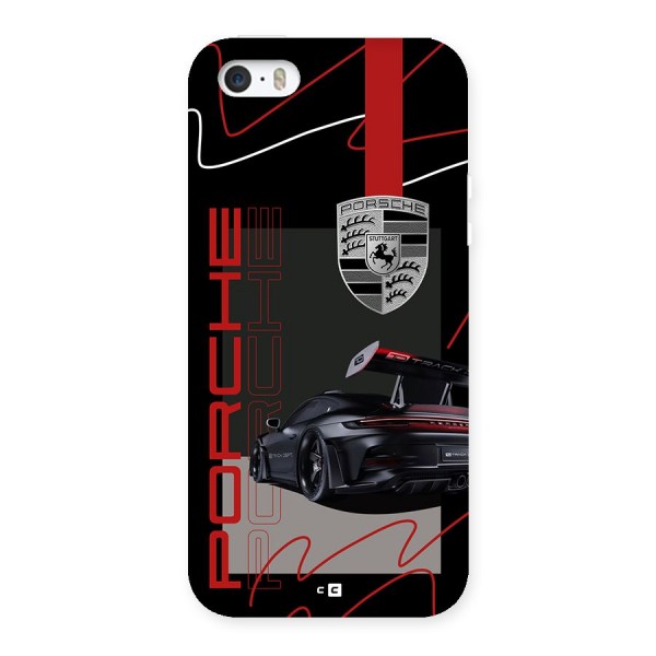 Classy Black Supercar Back Case for iPhone SE 2016