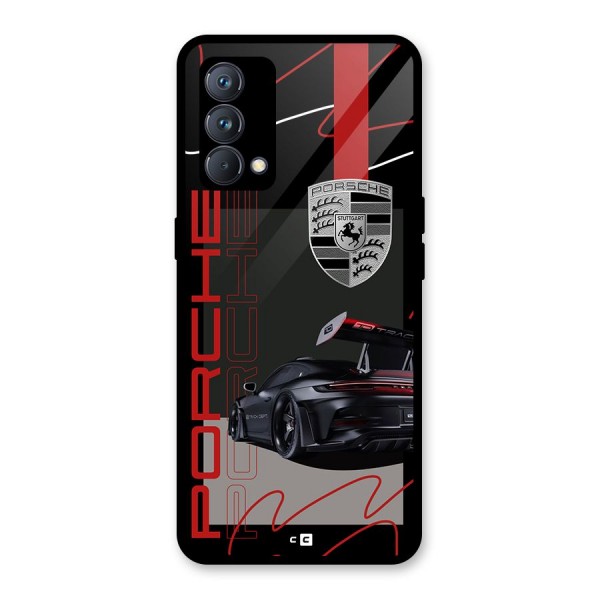 Classy Black Supercar Glass Back Case for Realme GT Master Edition