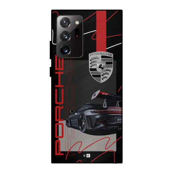 Classy Black Supercar Metal Back Case for Galaxy Note 20 Ultra