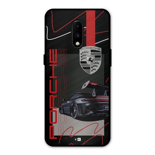 Classy Black Supercar Metal Back Case for OnePlus 7