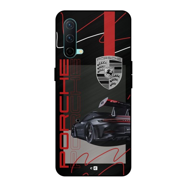 Classy Black Supercar Metal Back Case for OnePlus Nord CE 5G