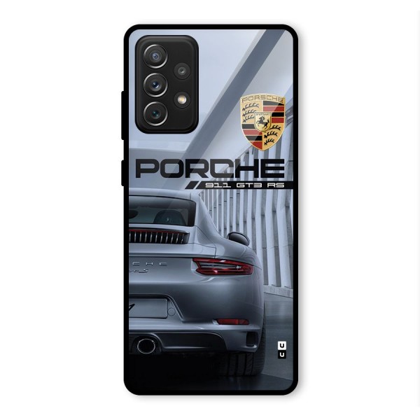Classy Supercar Glass Back Case for Galaxy A72