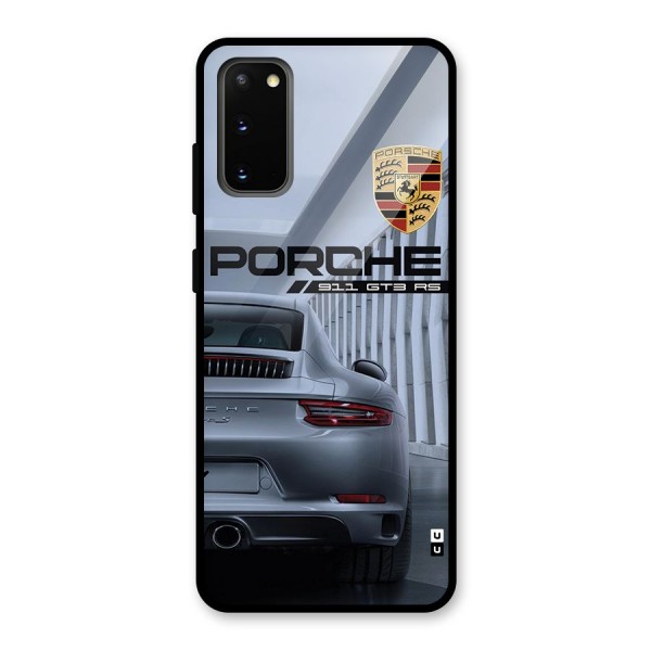 Classy Supercar Glass Back Case for Galaxy S20