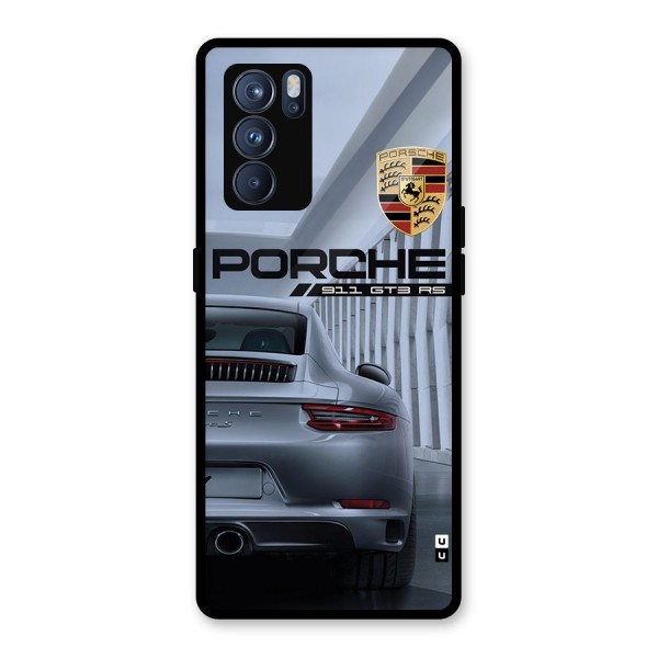Classy Supercar Glass Back Case for Oppo Reno6 Pro 5G