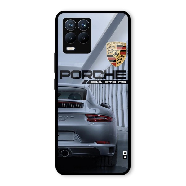 Classy Supercar Glass Back Case for Realme 8 Pro