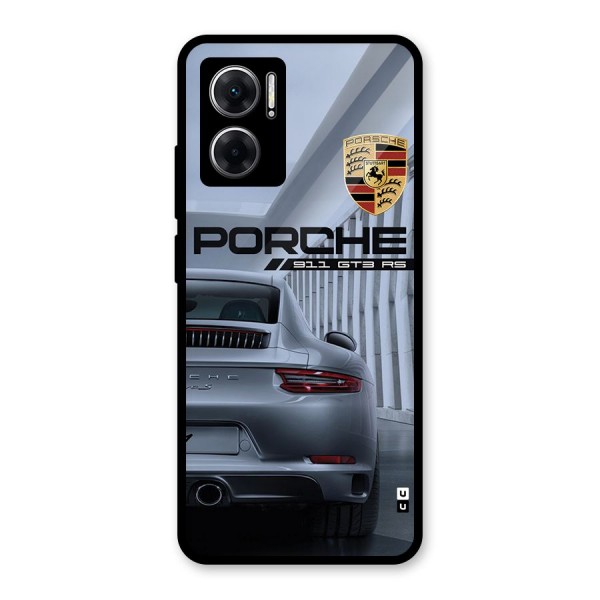 Classy Supercar Glass Back Case for Redmi 11 Prime 5G