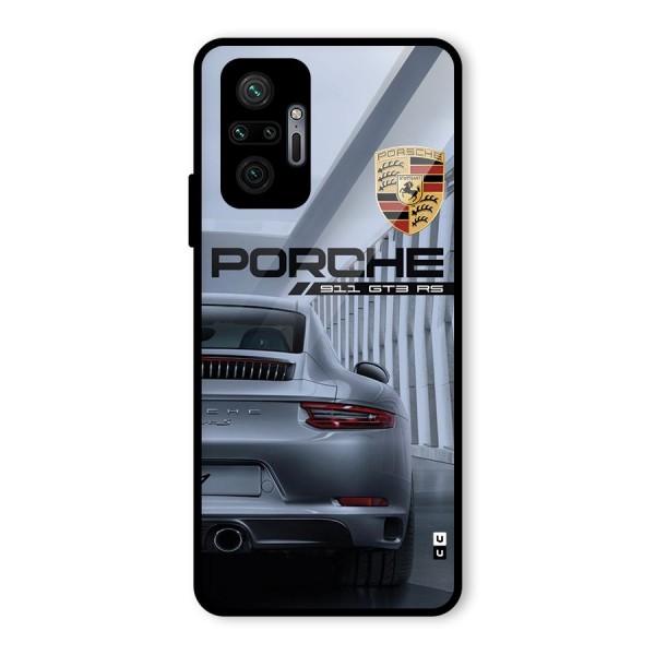 Classy Supercar Glass Back Case for Redmi Note 10 Pro Max