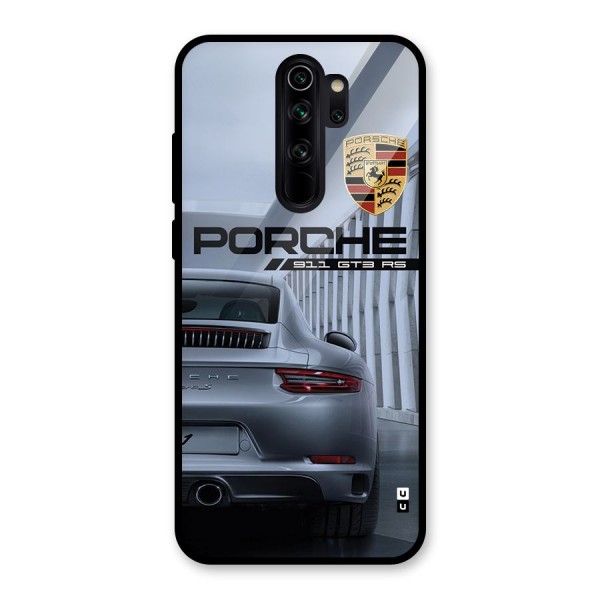 Classy Supercar Glass Back Case for Redmi Note 8 Pro