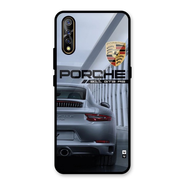 Classy Supercar Glass Back Case for Vivo S1