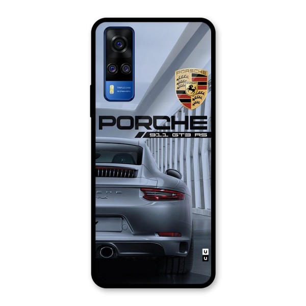 Classy Supercar Glass Back Case for Vivo Y51A