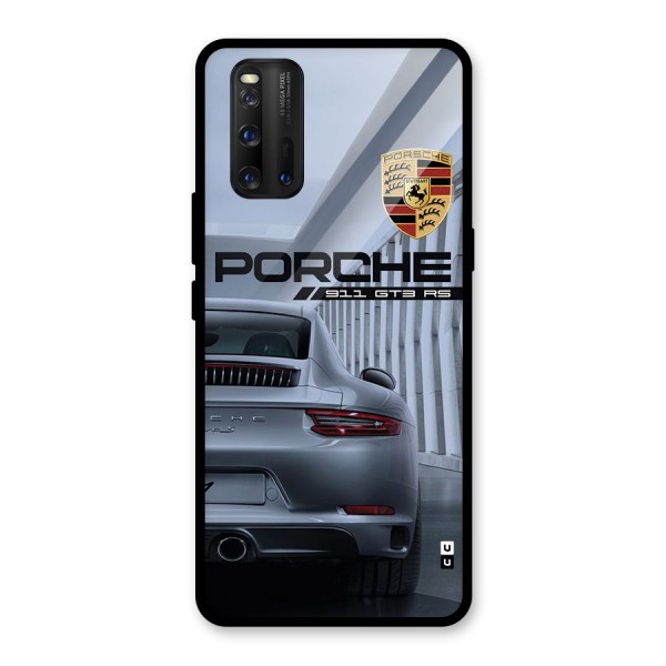 Classy Supercar Glass Back Case for Vivo iQOO 3