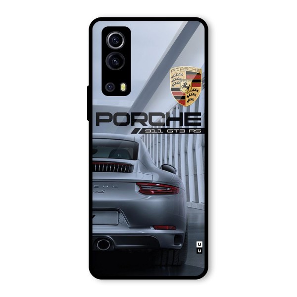 Classy Supercar Glass Back Case for Vivo iQOO Z3