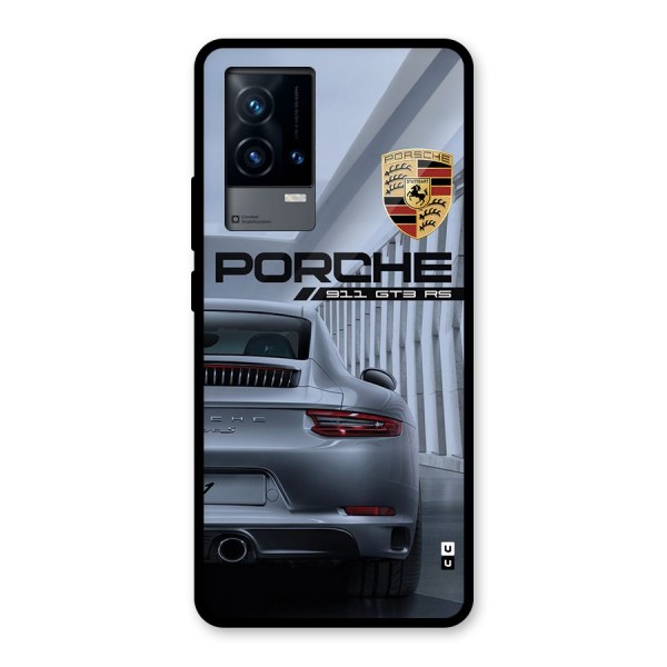 Classy Supercar Glass Back Case for iQOO 9 5G