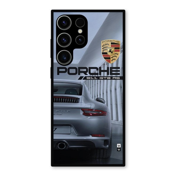 Classy Supercar Metal Back Case for Galaxy S23 Ultra