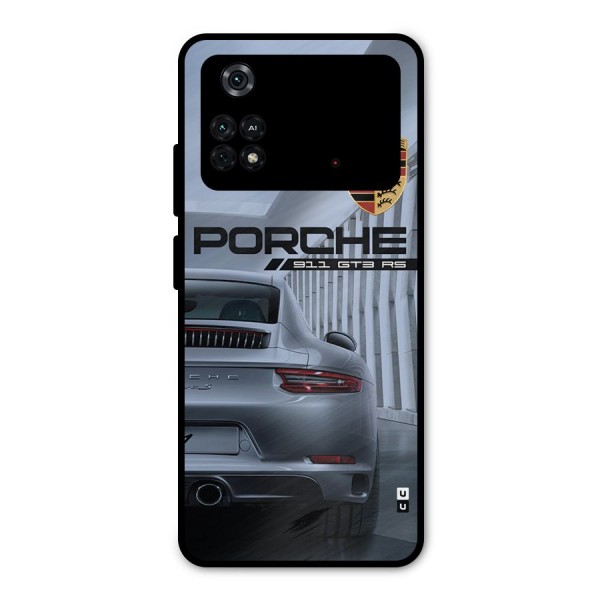 Classy Supercar Metal Back Case for Poco M4 Pro 4G