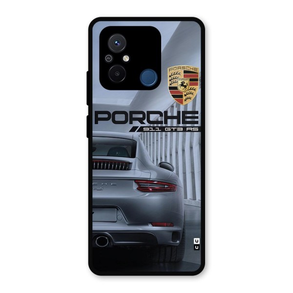 Classy Supercar Metal Back Case for Redmi 12C