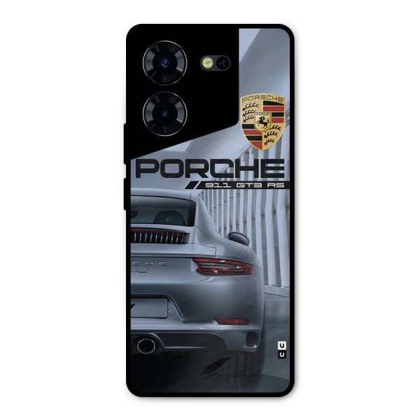 Classy Supercar Metal Back Case for Tecno Pova 5 Pro 5G