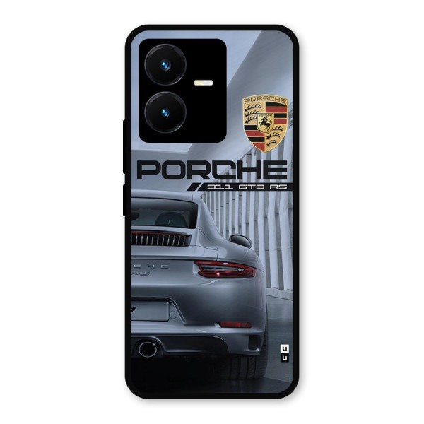 Classy Supercar Metal Back Case for Vivo Y22