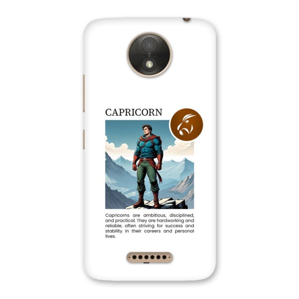 Clever Capricorn Back Case for Moto C Plus