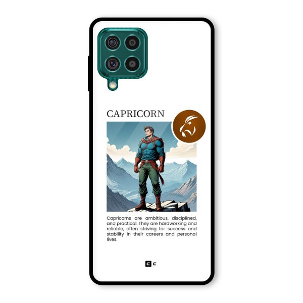 Clever Capricorn Glass Back Case for Galaxy F62