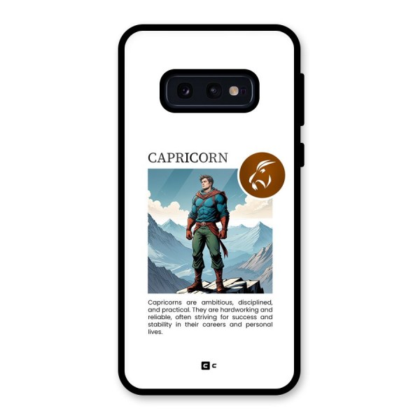 Clever Capricorn Glass Back Case for Galaxy S10e