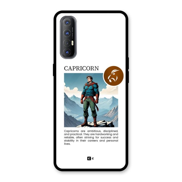 Clever Capricorn Glass Back Case for Oppo Reno3 Pro