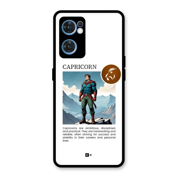 Clever Capricorn Glass Back Case for Oppo Reno7 5G