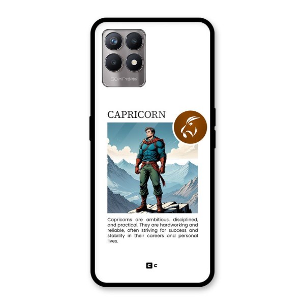 Clever Capricorn Glass Back Case for Realme Narzo 50
