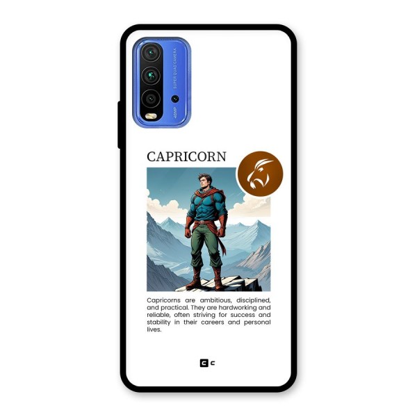 Clever Capricorn Glass Back Case for Redmi 9 Power