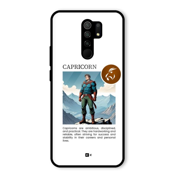 Clever Capricorn Glass Back Case for Redmi 9 Prime