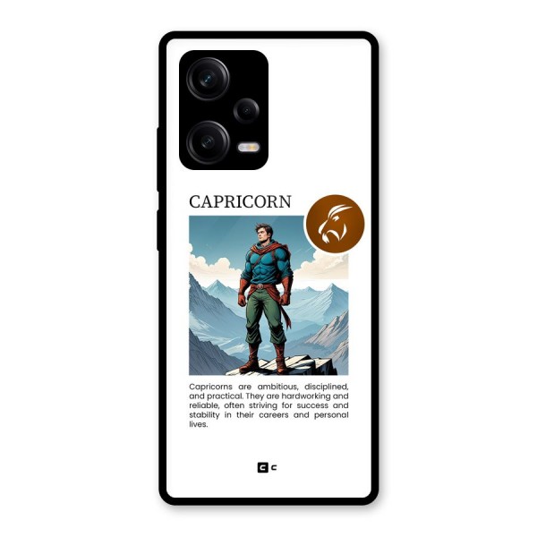 Clever Capricorn Glass Back Case for Redmi Note 12 Pro