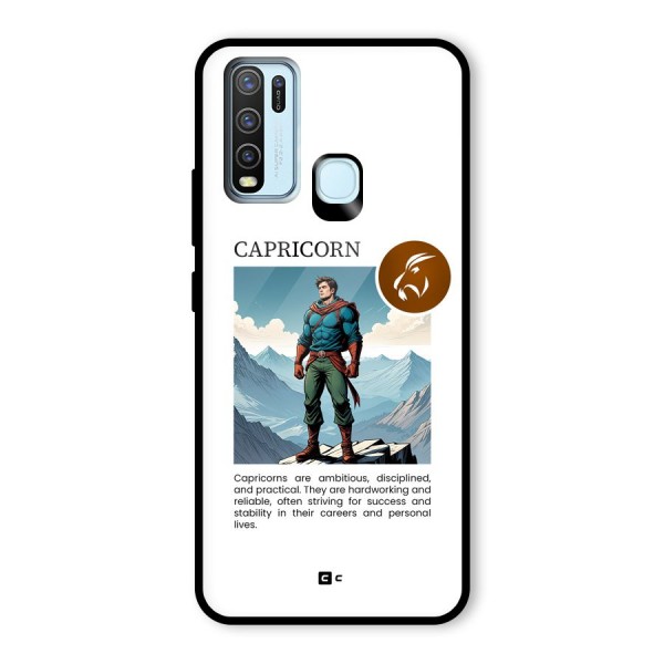 Clever Capricorn Glass Back Case for Vivo Y30