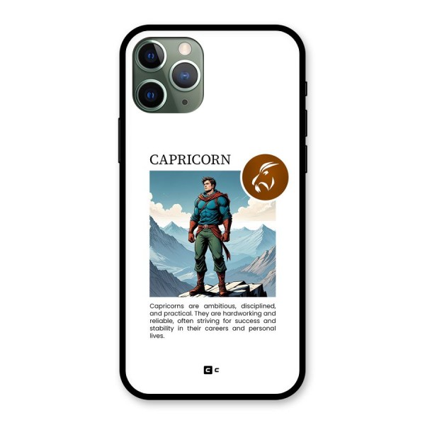 Clever Capricorn Glass Back Case for iPhone 11 Pro