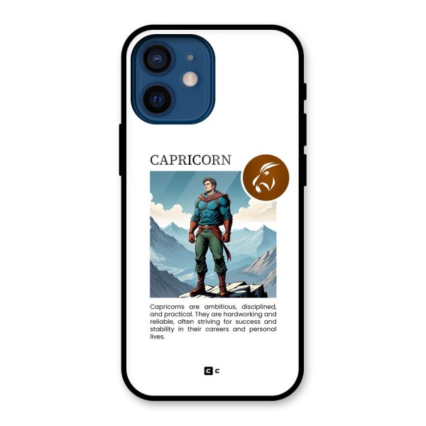 Clever Capricorn Glass Back Case for iPhone 12 Mini