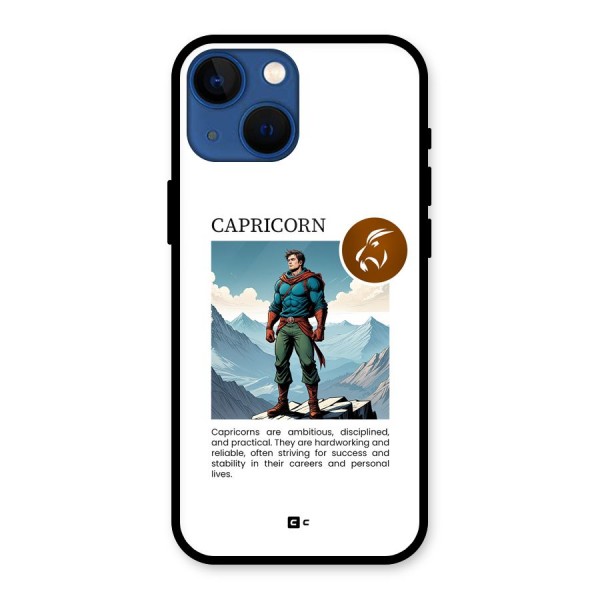 Clever Capricorn Glass Back Case for iPhone 13 Mini