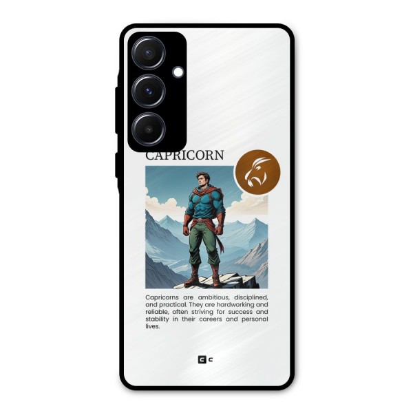 Clever Capricorn Metal Back Case for Galaxy A55