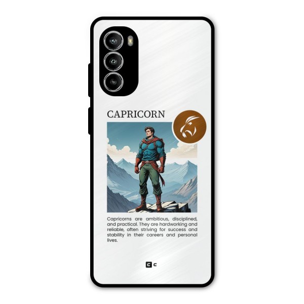 Clever Capricorn Metal Back Case for Moto G52