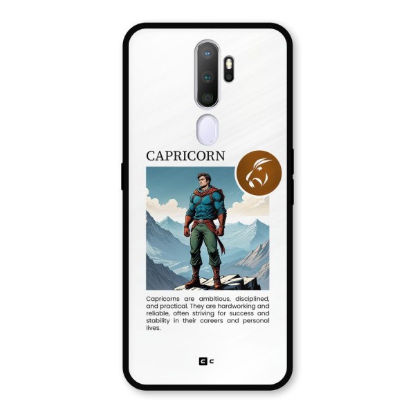 Clever Capricorn Metal Back Case for Oppo A5 (2020)